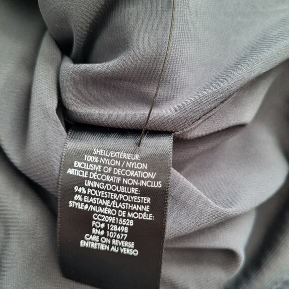 NWT $1000 Alice + Olivia Chicago Sequin Fringe Mini Dress Gunmetal Silver Sz 0 - Picture 12 of 16